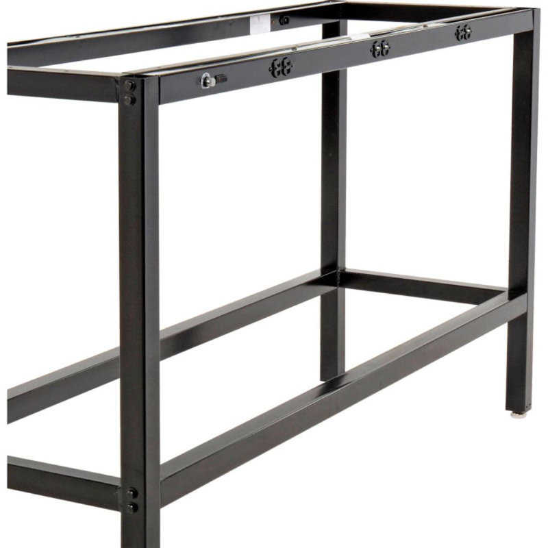 Metal Base Writing Desk with Power Outlet, 42" H  x 92" W x 36" D