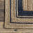 Speight Coastal Braided Power Loom Jute Brown/Navy Bordered Rug-25886528
