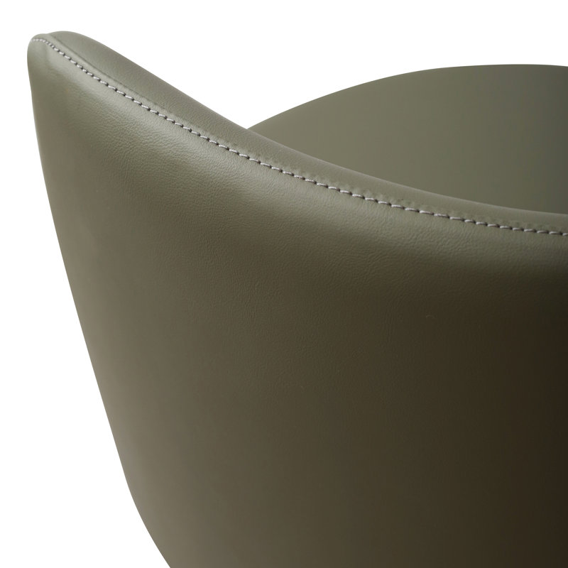 Tabouret de comptoir pivotant lisse Yark, Vert Fiori