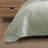 Tommy Bahama Solid Costa Sera Stitch Green Cotton Quilt-64766025