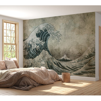Peel & Stick Abstract Wall Mural - Power Of The Big Wave