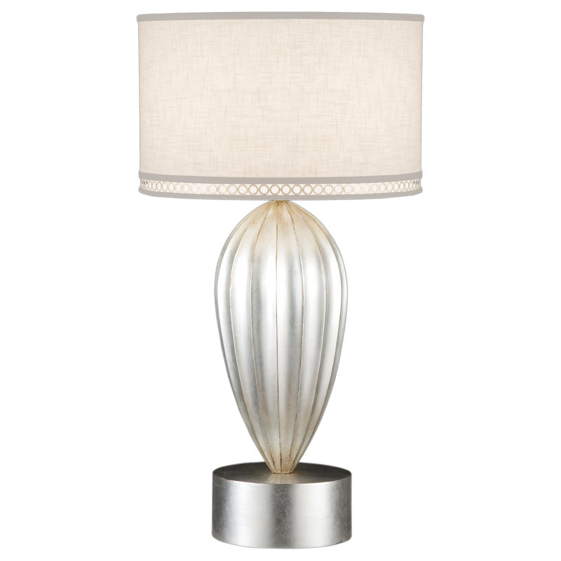 Allegretto Metal Table Lamp, Silver