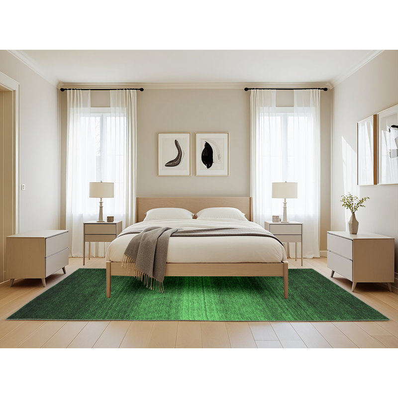 Washable Abstract Indoor Rug, Rectangle 5' x 8'