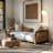 Luna Drop 75 in. Modern LED Arc Floor Lamp with Frosted Glass Globe Shade