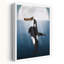 Orca Abstract Contemporary Whale Animal Landscape Wall Art Print 1 Piece Wrapped Canvas Wall Art-286128073