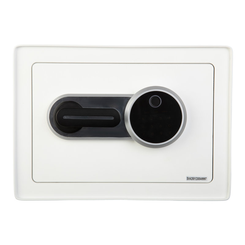 Stalwart Biometric Safe - Lock Box with Fingerprint Scanner and Digital Key for Quick Access - Money Safe for Cash and Jewellery - Home Safes