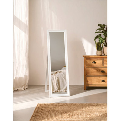 Wood Floor Mirror