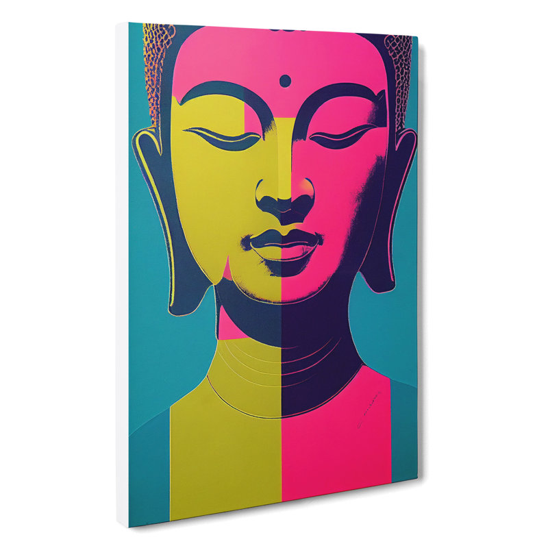 Modern Buddha No.2 Abstract - Wrapped Canvas, 76cm H x 50cm W x 3cm D