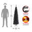 The Holiday Aisle® Black Tinsel Tree-1415467754