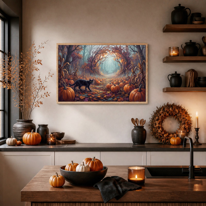 Art mural sur toile Halloween, H 18 po x l 24 po