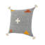 Contemporary Geometric Motif Tasseled Hand-Made 100% Cotton Decorative Throw Pillow-1010355312-970161244