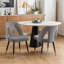 Chaise d'appoint rembourrée en velours (ensemble de 4)-980690602