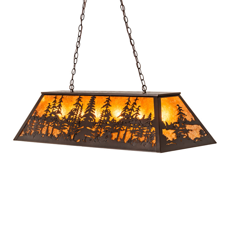 Doby 6 - Light Pendant, 43" H x 48" W x 17" D, Mahogany Bronze