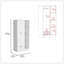 Armoire-penderie Memphis avec 4 tablettes de rangement et 1 tiroir blanc-851158557