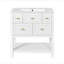 Ensemble de meuble-lavabo simple 30 po avec 5 tiroirs, meuble-lavabo autoportant avec cadre en bois massif 30 po-741693489