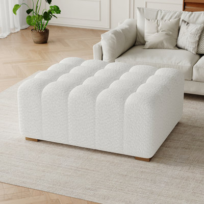 Repose-pieds polyvalent Boucle - Blanc