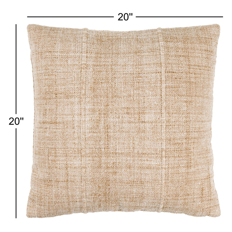 Coussin Zeppelin, Inférieur, H 20 po x l 20 po, Naturel