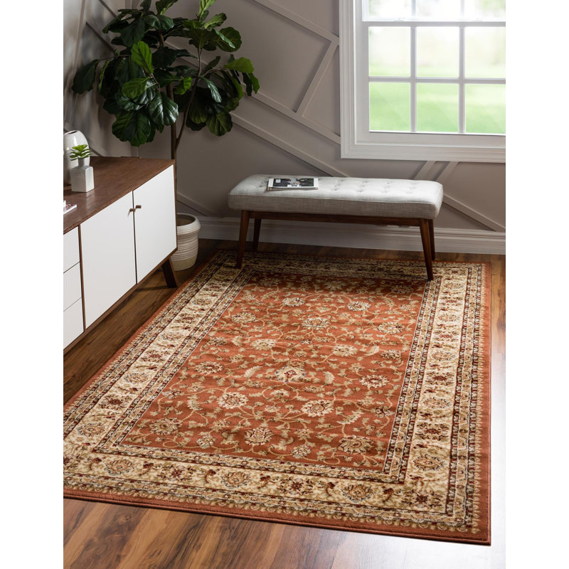Tapis oriental Niles, Rectangle 9 pi x 12 pi, Orange