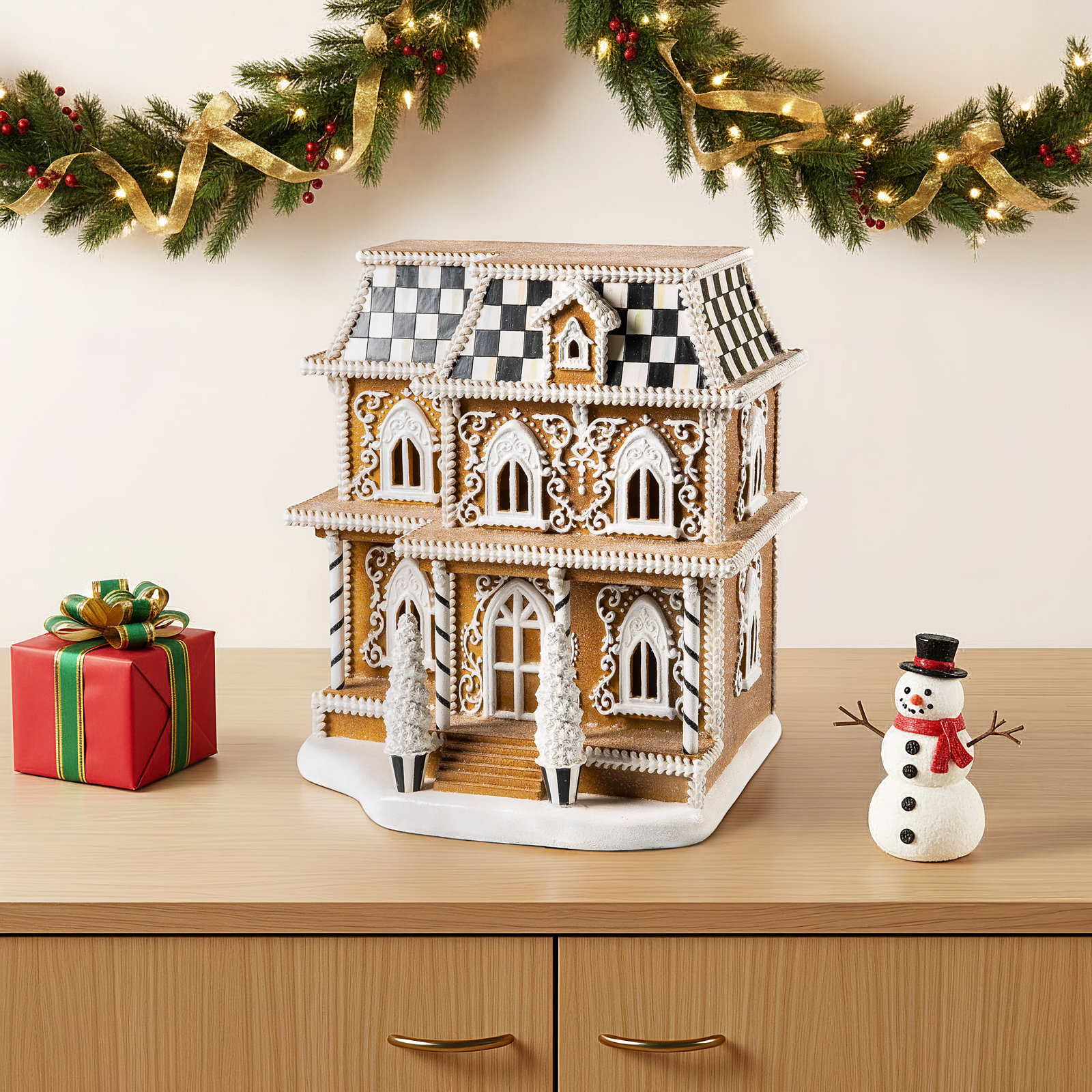Gingerbread Illuminated House