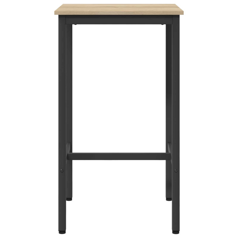Dining Table, 90cm H x 52cm W x 52cm D, Black / Sonoma Oak
