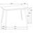 Edell 5-piece Rectangular Dining Table Set Chestnut