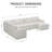Seybert Luxurious U-Shaped Sofa Velvet Chenille Sectional Sofa For Living Room-154905486
