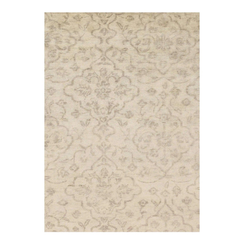 Floral Area Rug in Ivory