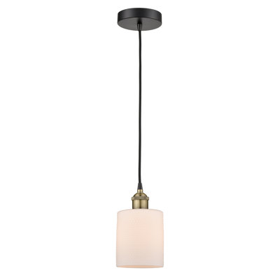 Luminaire suspendu cylindrique à 1 lumière Malcolm
