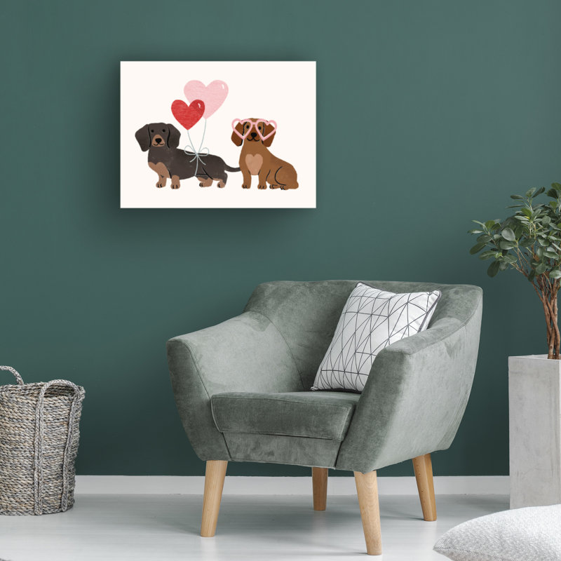 Bolognaise "Little Legs Big Heart VII" sur toile, H 14 po x l 19 po