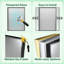Miroir en aluminium à angle droit encadré pour une décoration intérieure élégante-801322809-801322791