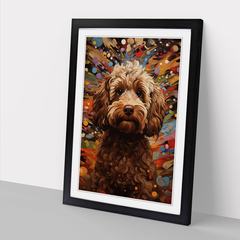 Single Picture Frame Print on Wood, 34cm H x 25cm W, Black Framed