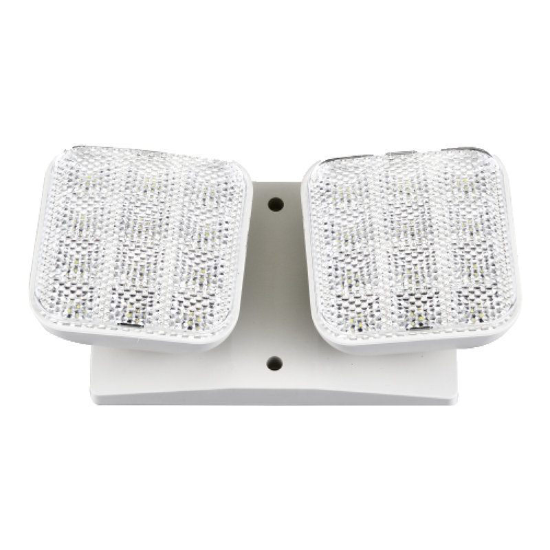 Double télécommande d'éclairage de secours intérieur / extérieur - 2,4 W - 120-277 CA - blanc