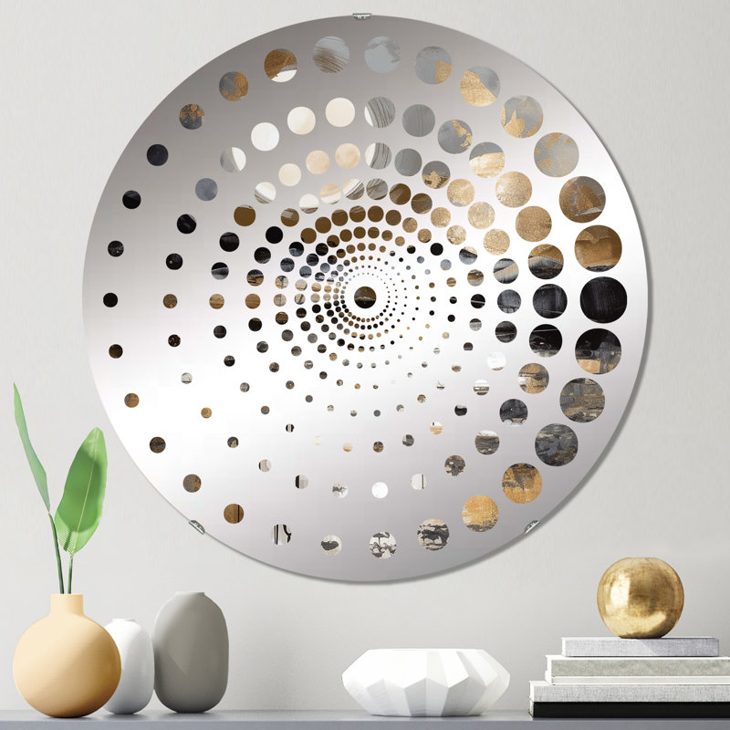 Cataria - Miroir mural spiralé, 23,6 po x 23,6 po