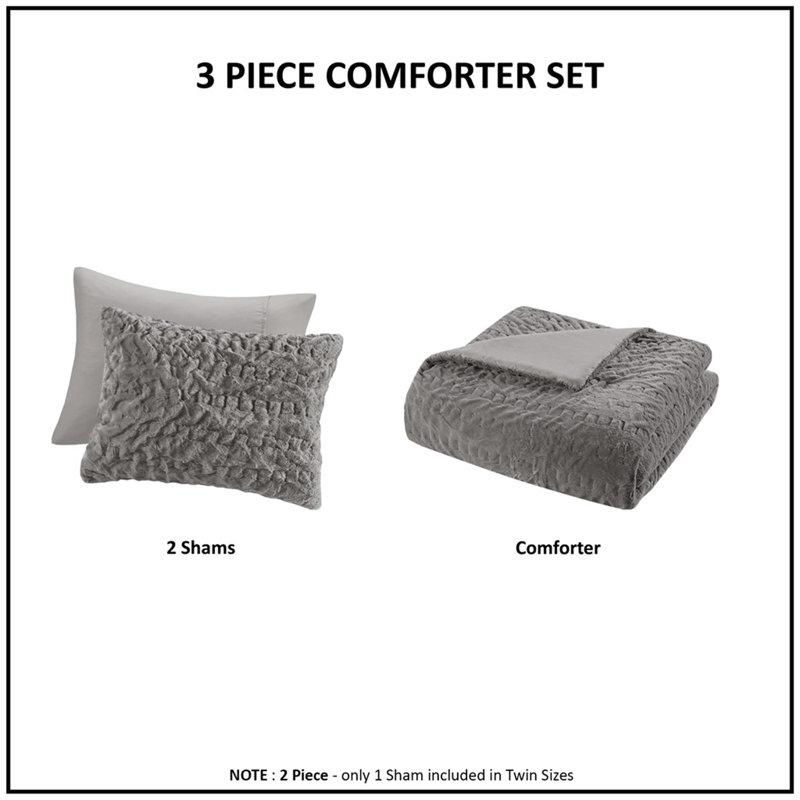 Ensemble d'édredon en duvet synthétique