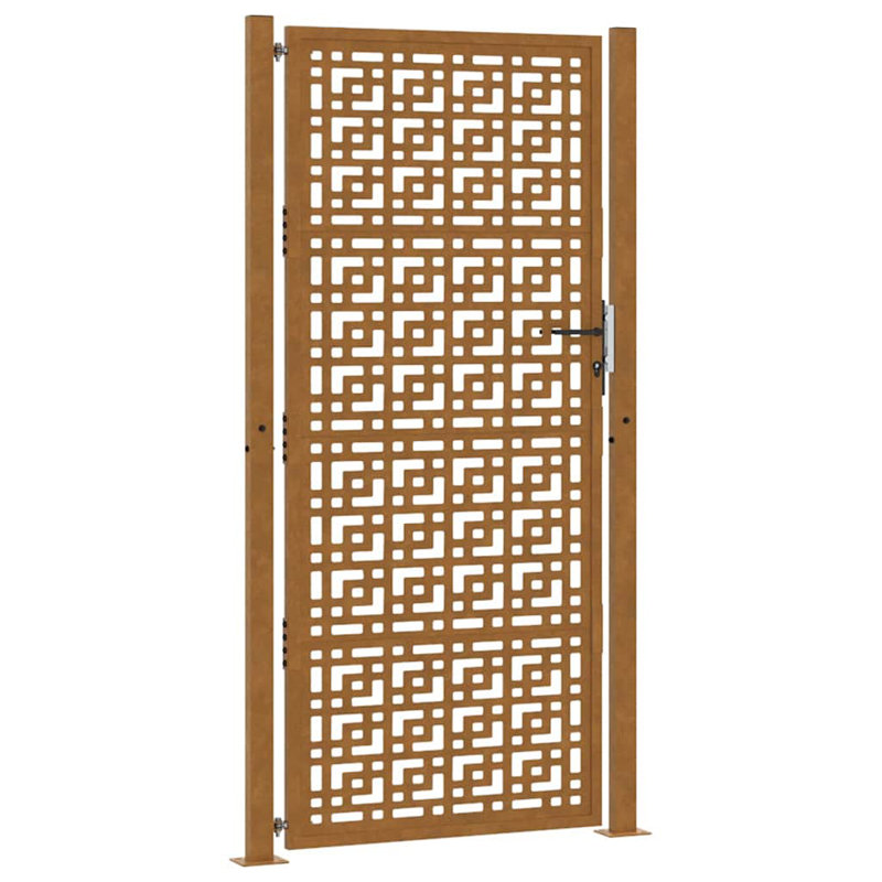 Weathering Steel Gate, Rusty, 105 x 205 cm