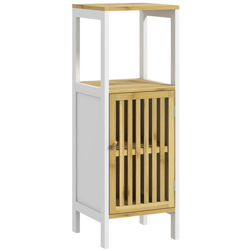 Manufactured Wood, Bamboo Freestanding Bathroom Cabinet