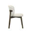 Chaise d'appoint en chenille et noyer gris Mallin (ensemble de 2)