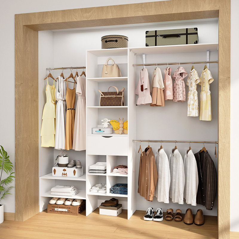 Système de rangement modulaire l 20,20 po - l 98,84 po