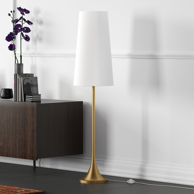 Lampe sur pied 60 po Yana, Laiton