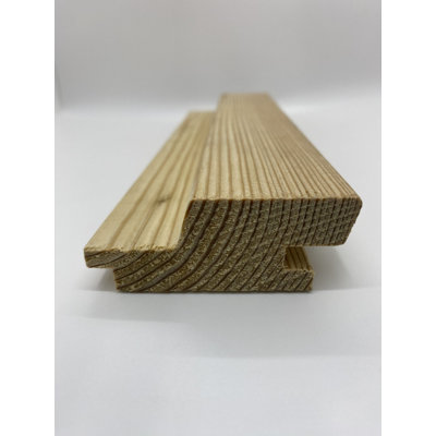 Larch UTK Secret Fix Narrow Cladding L 4M x W 70Mm x T 28Mm Pack Of 6 Pieces