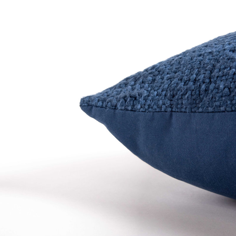 Coussin décoratif en coton, Bleu