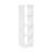  Cubicle Open Back Decorative Verticle Cube Storage Organizer, 4-Cube, White