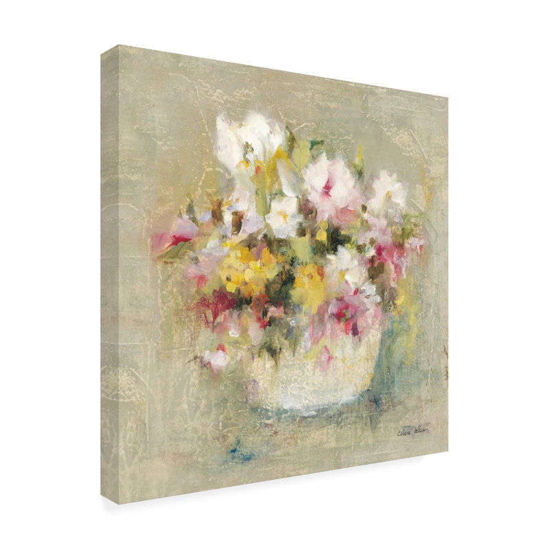  «Cheri Blum Mini Summer Garden Bouquet IV», art mural sur toile, H 14 po x l 14 po