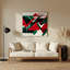 «Geometric Abstraction 39», art mural gris en métal-1947233412