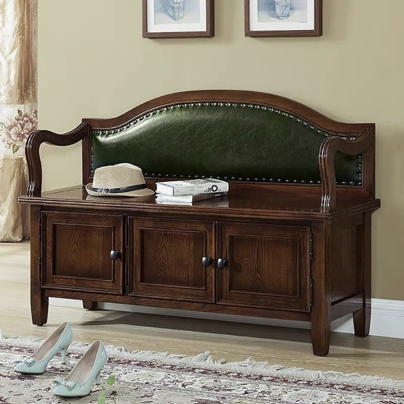 Tabouret avec rangement à chaussures 47,2 po