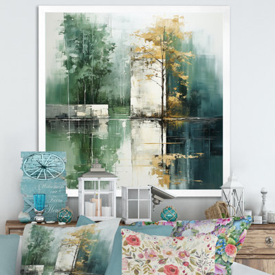 " Green And White Forest Echoes I "