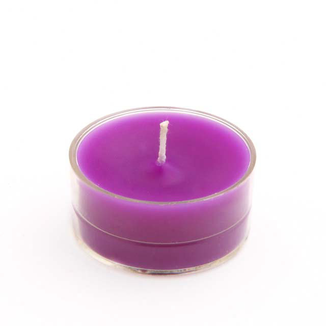 Bougie photophore sans parfum, Mauve, Ensemble de 600