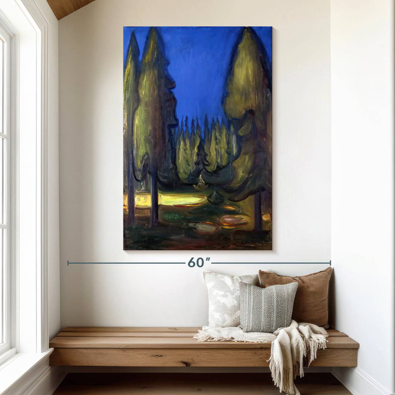 Forêt d'épinettes foncées Alvord, H 51 po x l 34 po