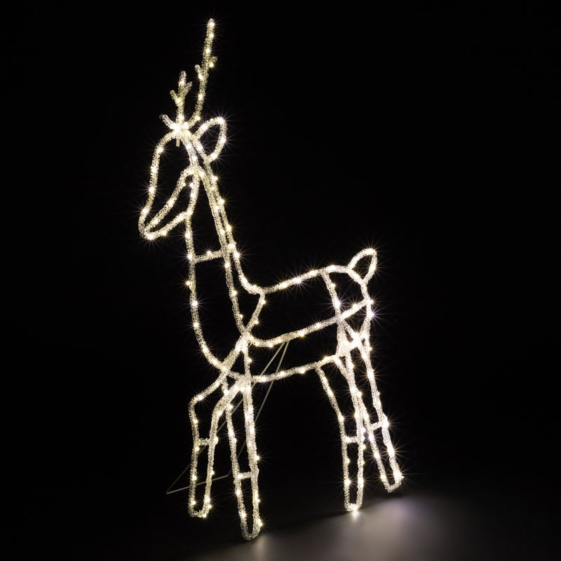 Décoration de Noël musicale illuminée et animée du père Noël - 32 po