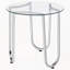Ensemble de tables basses chromées 3 pièces